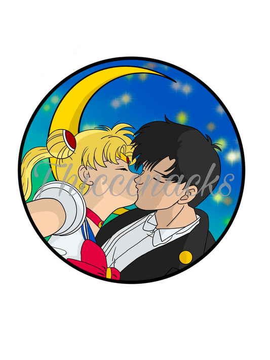 Sailor Moon and Tuxedo Mask Ornament